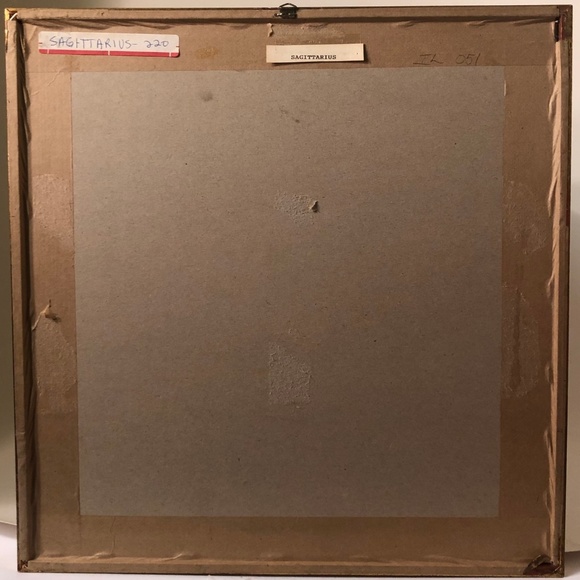 Sold Sagittarius Signed Framed Lithograph - Picture 4 of 4